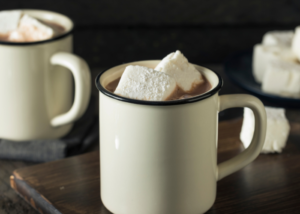 Homemade Vanilla Bean Marshmallows in Hot Chocolate.
